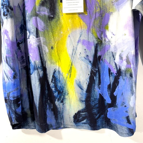 Claire Desjardins Floral Tunic Top Dolman Sleeves NWT - Picture 3 of 11